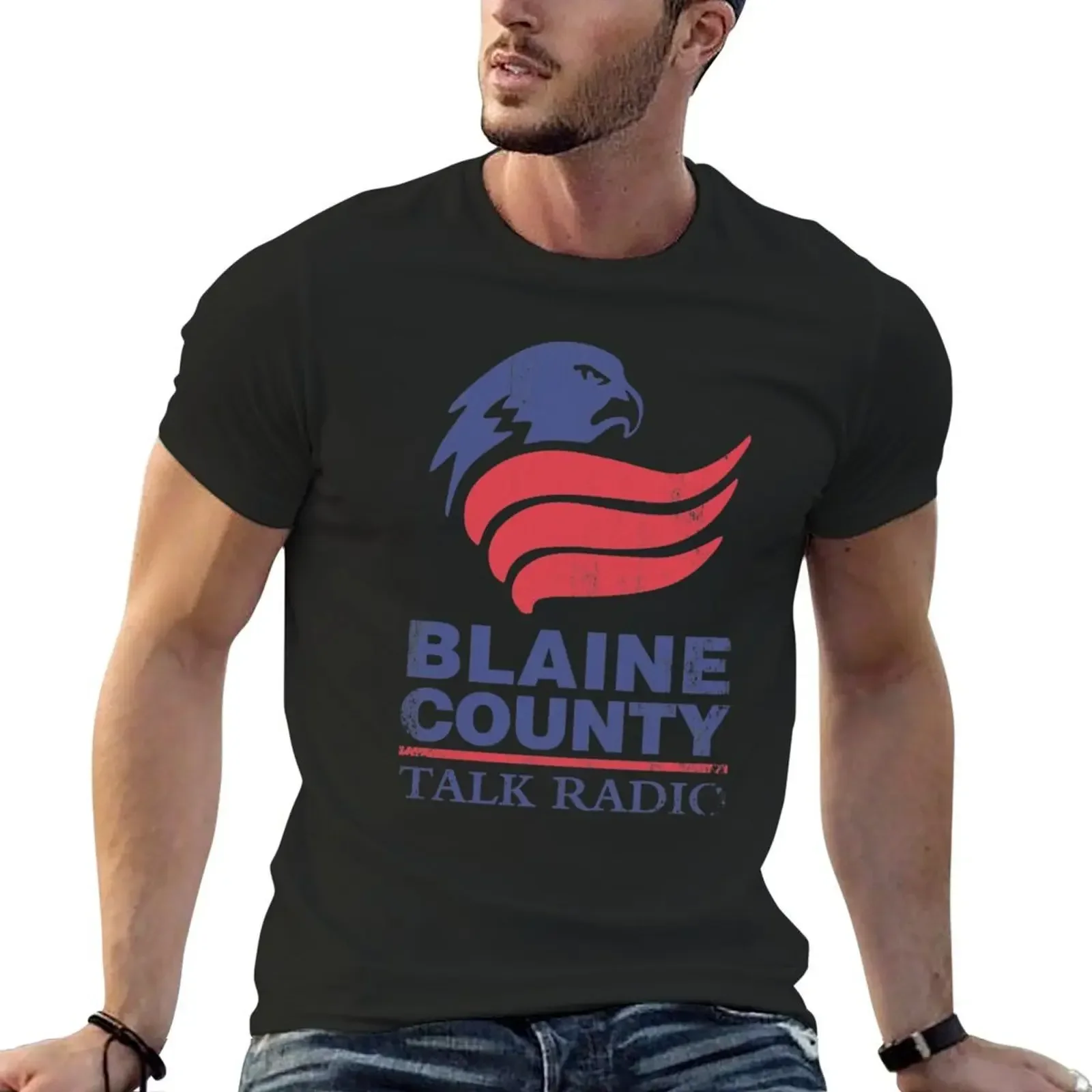 Blaine County Talk Radio T-Shirt sports fans custom shirt korean fashion mens shirts graphic tee