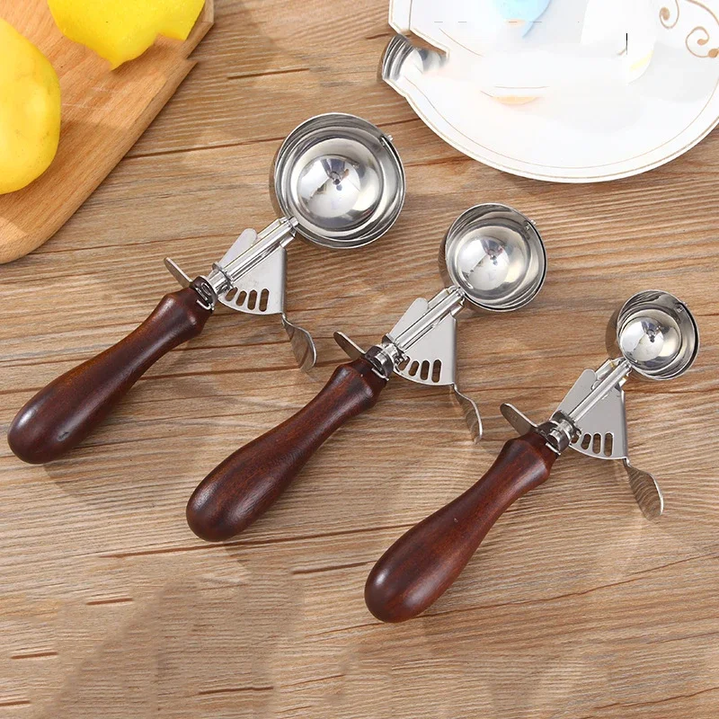 Ice Cream Scoop Multiple Size Professional 304 Stainless Steel Cupcake Scoop