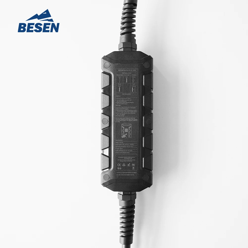 

Adjustable 9.6KW Level 2 Portable EV Charger Station 10/16/24/32A/40A Home & Outdoor LCD Display