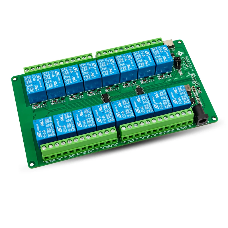 Lcus-16 Type 16-Channel USB Relay Module Computer Serial Port Control Switch Pc Intelligent Controller