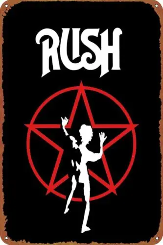 Rush Band Metal Tin Sign Poster Vintage Art Wall Decor -Aluminum