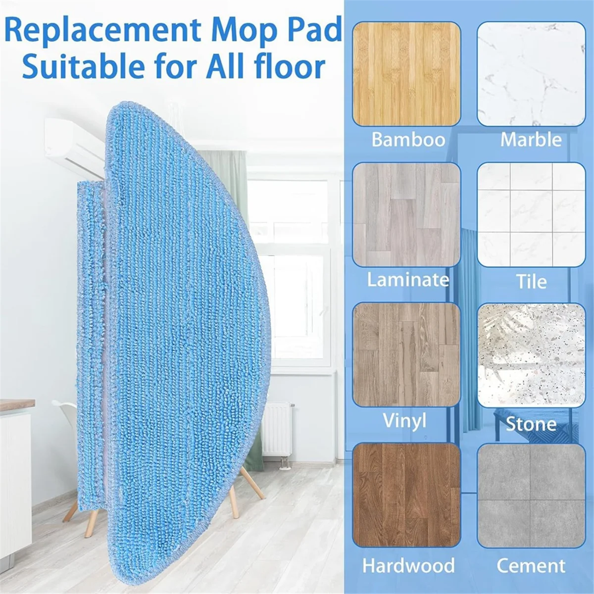 A01M For Tikom L9000, Lubluelu SL60D, Laresar L6 Nex Robotic Vacuum Cleaner Main Side Brush Hepa Filter Mop Cloth Spare Parts