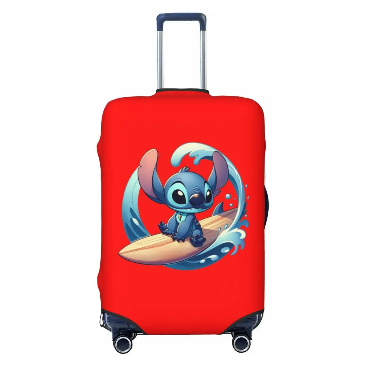 

Custom Funny S-Stitch Surfing Luggage Cover Protector Washable Travel Suitcase Covers