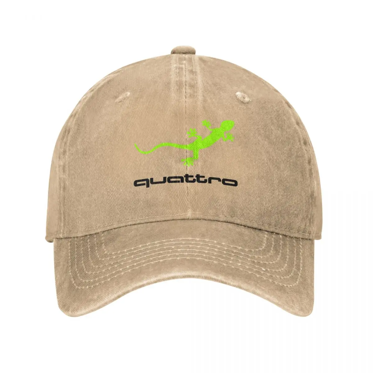 Design New-Green-Special-Gecko-Quattro-Logo Baseball Cap Visor Hat Snapback Cotton Dad Hat