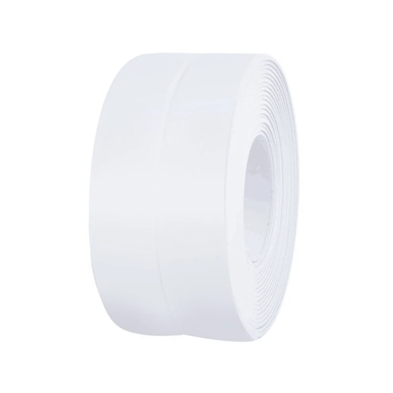 White Caulk Tape Waterproof Self Adhesive, Toilet Caulk Sealant Tape, Bathtub Caulk Sealing Strip Tape-3.2M Easy Install