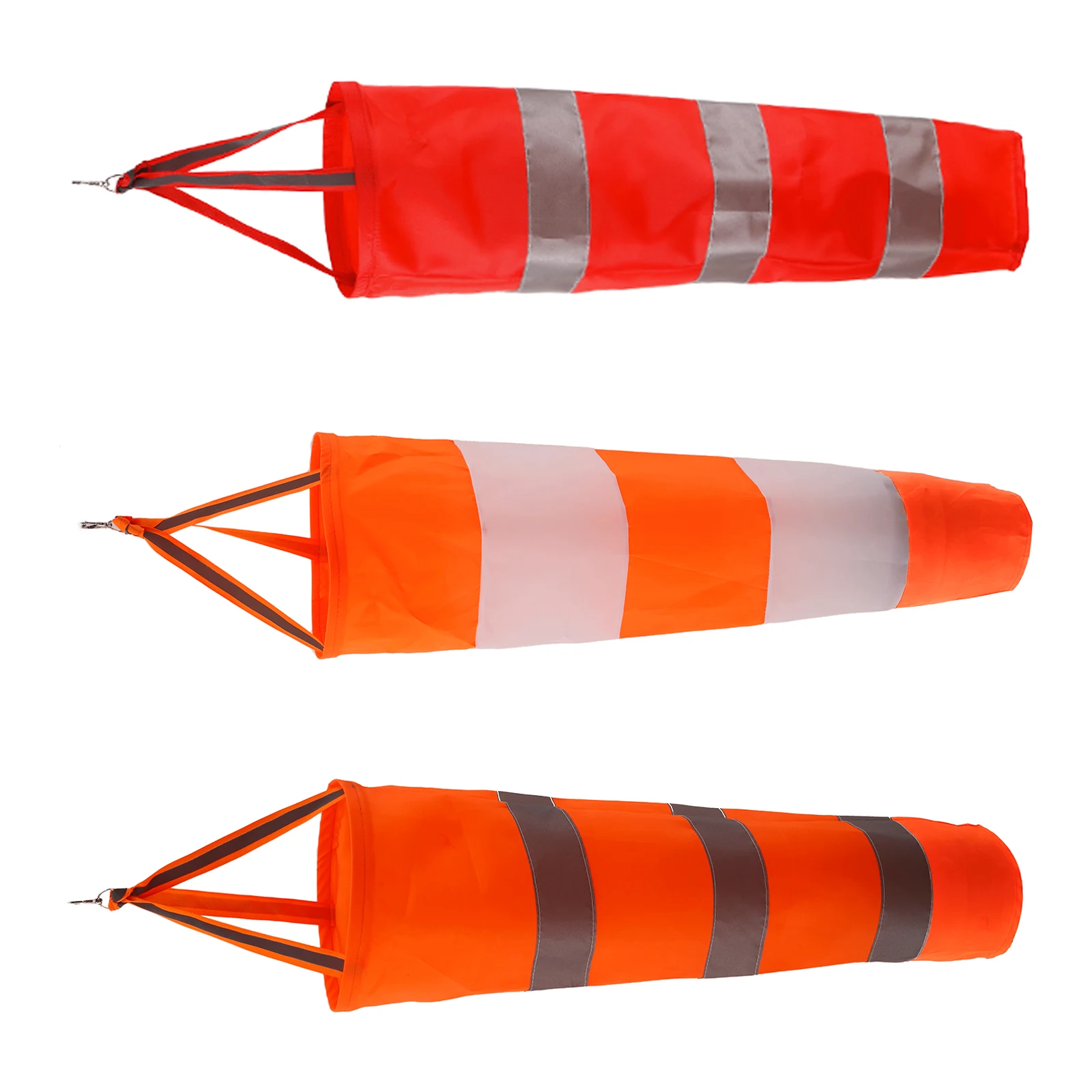 60/80/100 centimetri Riflettente Manica A Vento All'aperto Rip-stop Misurazione del Vento Banderuola Reffettiva Windsock Banderuola Impermeabile 1Pc