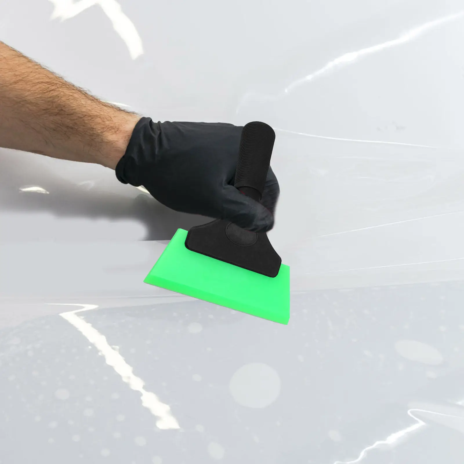 2Pcs Auto Film Squeegee Scraper Kit Heavy Duty Car Window Tint Scraper for Vinyl Wrap Installation Safe Non Scratch Surface