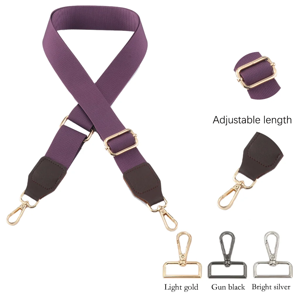 

Nylon Shoulder Strap Diy 3.8CM Purple strap Series Universal Fashionable Durable Precision Woven Diagonal Shoulder Strap