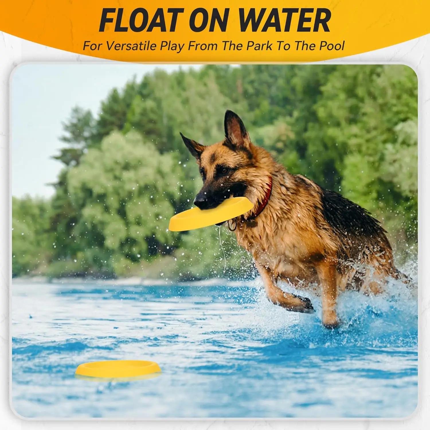 Durable Floating Dog Flying Disc 3