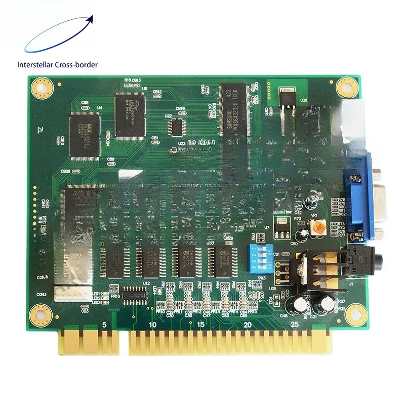 

Материнская плата для игровой консоли 60-в-1, двусторонняя печатная плата, запчасть для ремонта и модернизации ретро-игровых приставок, аксессуар для самостоятельной сборки