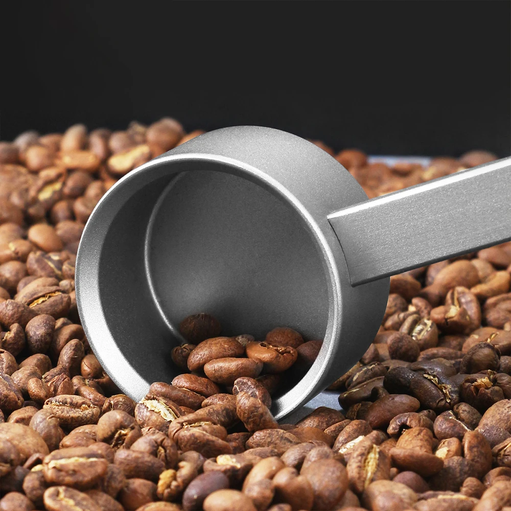 Aluminum Alloy Coffee Measuring Spoon 10g Long Handle Spoon Matcha Powder Baking Spoon with Lanyard Coffee Bean Measuring Spoon