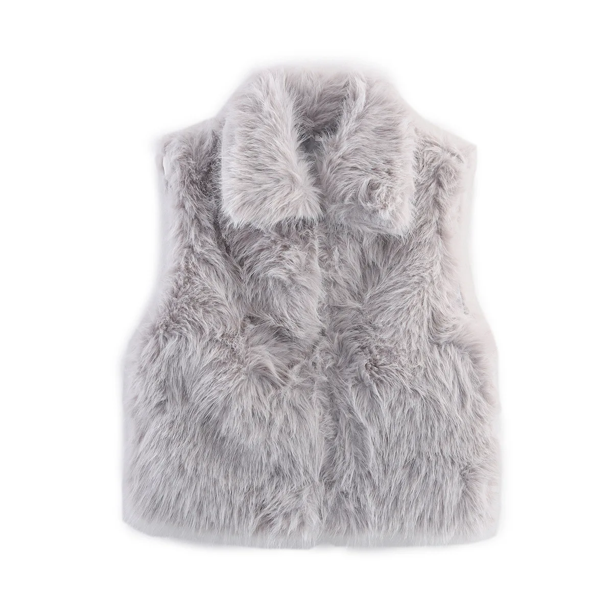 Women's Clothing 2025 Autumn New Casual Street Fashion Vest Faux Fur Top