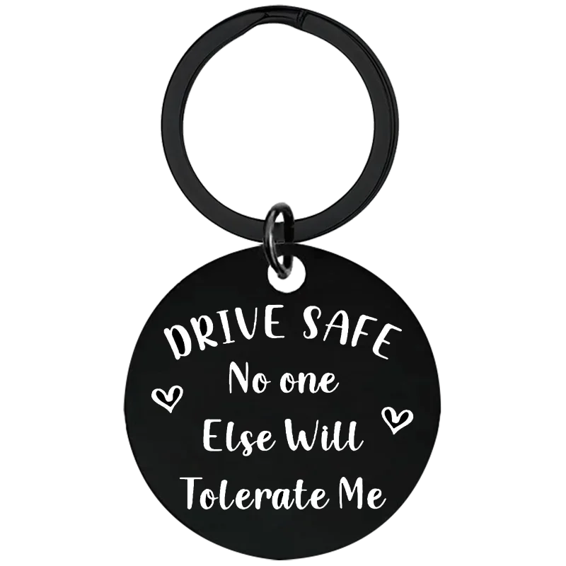 Metal Drive Safe Keychain Boyfriend Anniversary Gifts Key Chain Pendant Husband Christmas Gifts