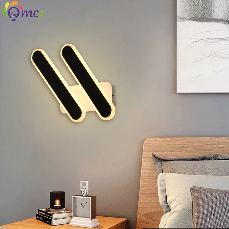 Moderne minimalist ische LED-Wand leuchte schwarz weiß Innendekoration Lampen Wand leuchte Wohnzimmer up down Licht Innen für Schlafzimmer