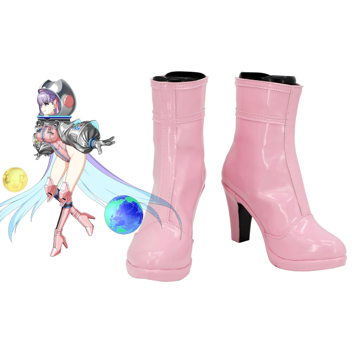 

Fate Grand Order BB Обувь для косплея Розовые сапоги на заказ на высоком каблуке