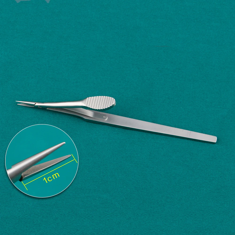 High quality stainless steel microinstruments Ophthalmic tools needle holder Long short handle needle holder needle holder