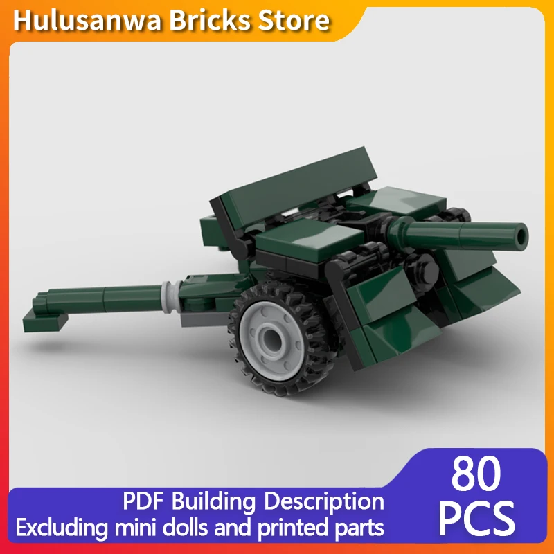 

37mm WZ.36 Anti-Tank Gun Model MOC Building Bricks War Equipment Modular Technology Gifts Holiday Assemble Children Toys Suit