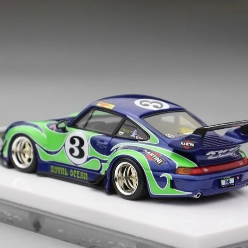 Fuelme 1:64 993 RWB Resina Brinquedos Veículo Motor Diecast Metal Modelo Presentes