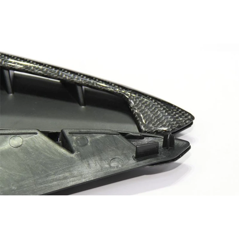 ABS+Real Carbon Fiber Replacement Style Body Side Fender Vent Trim Cover for BMW X5 F15 X5M F85 14 15 16 17 18 with Logo view 4