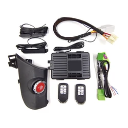 Controle Remoto Chave para Honda Accord 8 Geração, Adicionar Botão, Iniciar e Parar Alarme de Carro, PKE Keyless Go Sistema com Painel