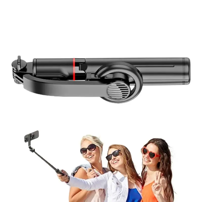 Phone Tripod With Wireless Remote Shutter Strong Magnetic Portable Selfie Stick Multi-Functional Compatible Selfie Stick Tripod