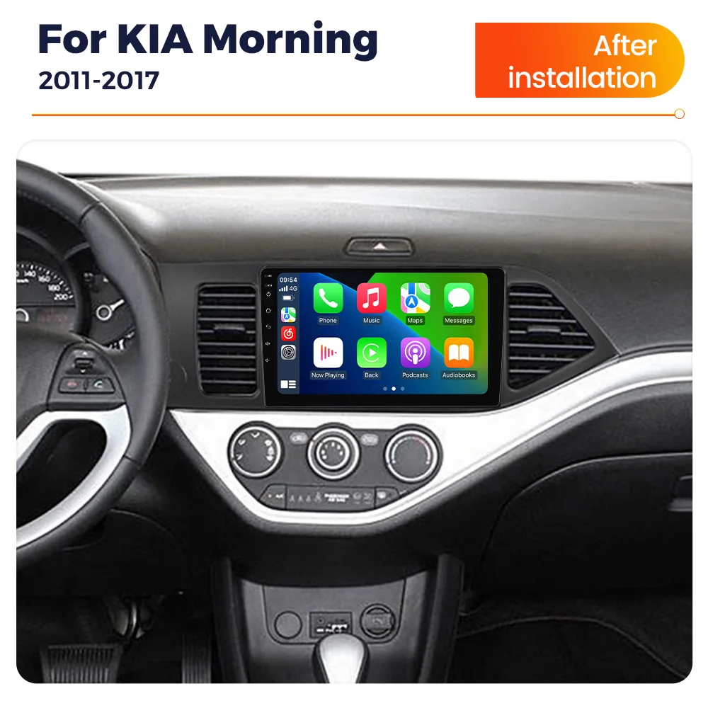 NaviFly FYT 7862S 8Core 8G 256G 1280*720 Android Tudo em Um Sistema Inteligente de Carro Para Kia Morning 2 Picanto 2011 2017 DSP 4G BT