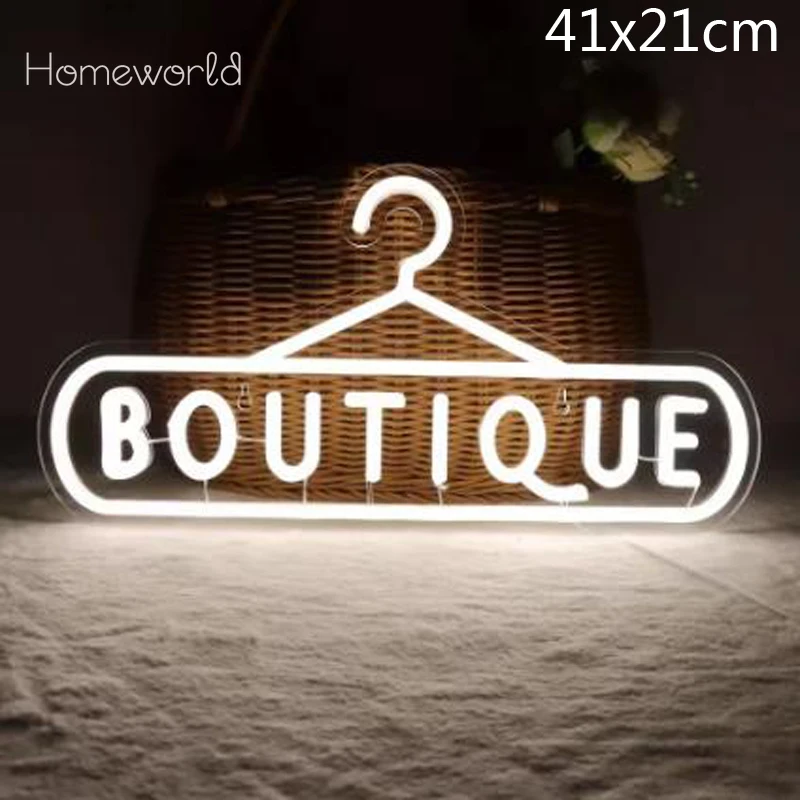 

Coat hanger LED Neon light sign used for dressing room wall decoration clothing store decoration Hotel laundry room logo