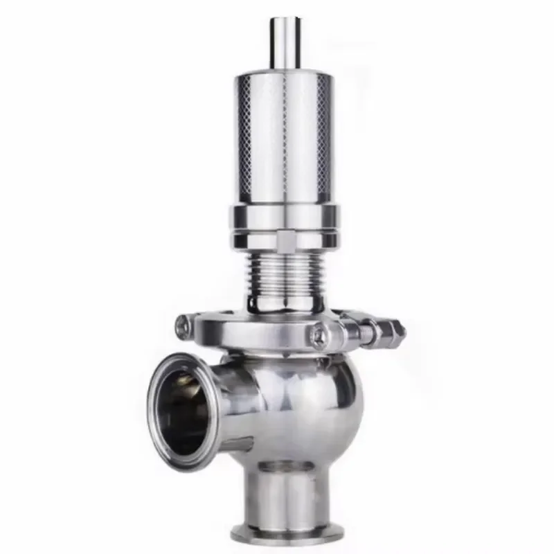 Stainless Steel Sanitary Safety Valve For Industrial Sterile Pipeline