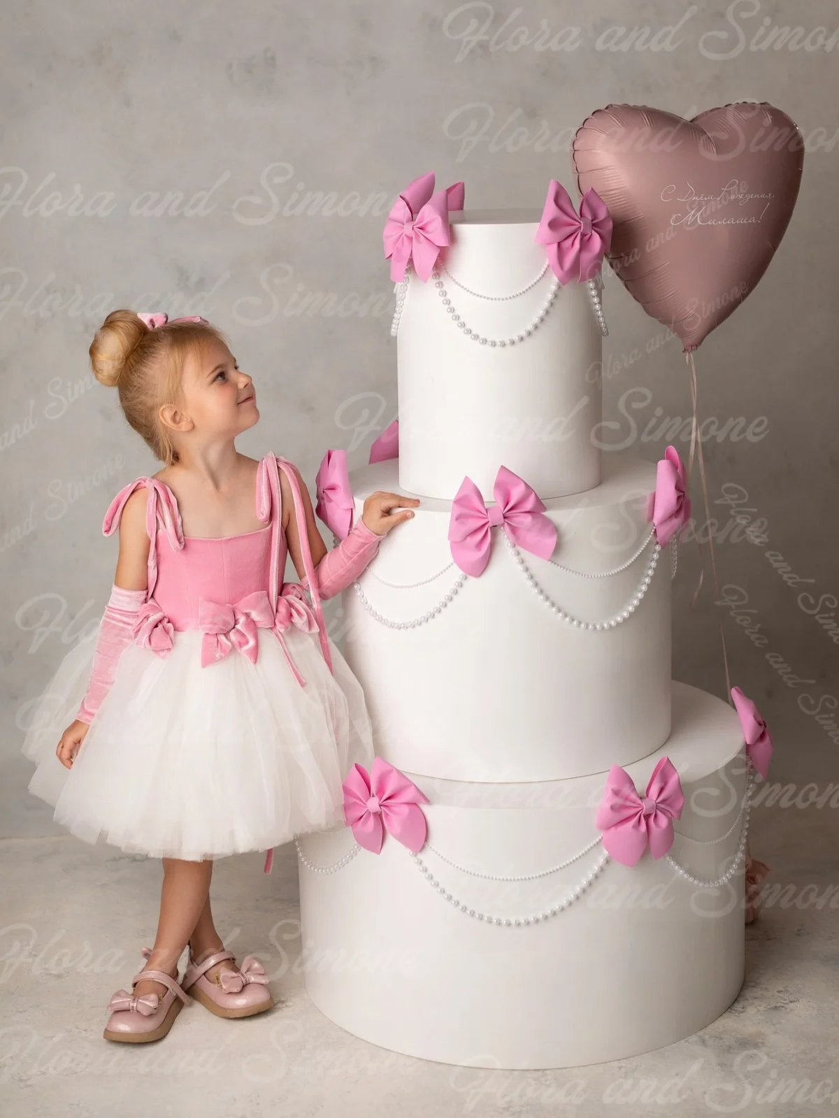 Personnalisation sans manches rose velours tulle mini jupe robe de fille de fleur pour reconstitution historique fête d'anniversaire spectacles de danse fêtes