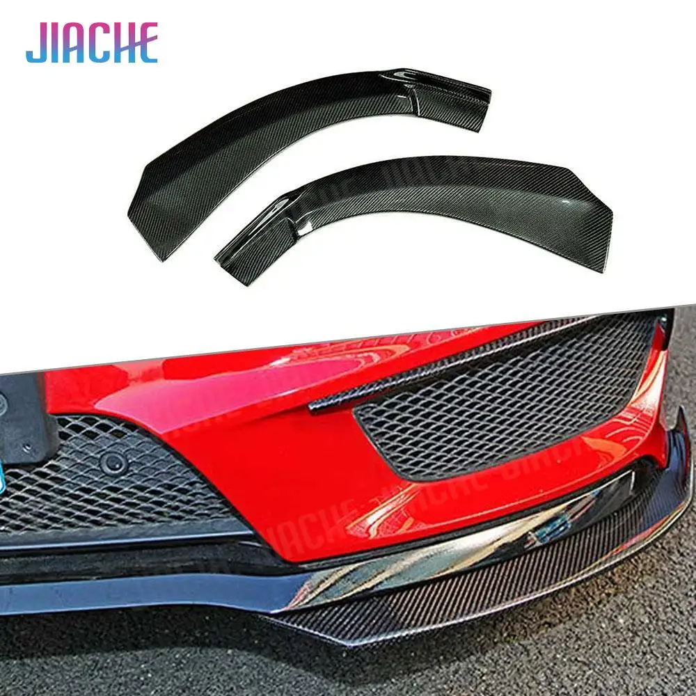 

2PCS Front Lip Splitters Fender Aprons For Benz CLA Class W117 C117 CLA250 CLA260 Sport 2014-2016 Carbon Fiber Flap Cupwings FRP