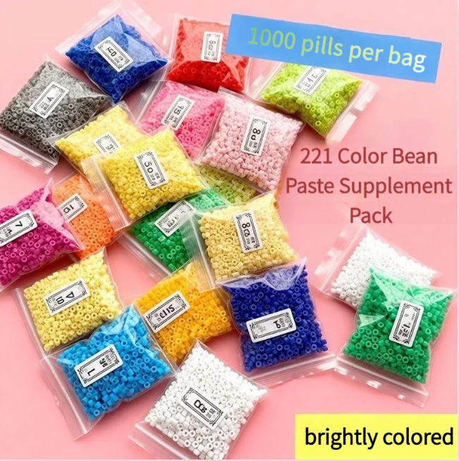 D set of 26 colors, 50 grams each (approx. 5000 beads per pack, 26 packs total), DIY pixel puzzle and handmade bead materials