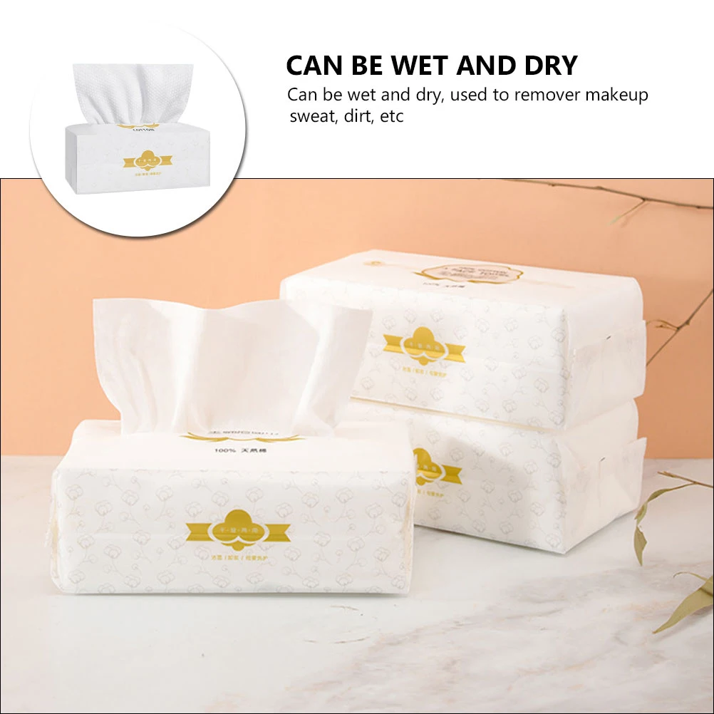 

Cotton Disposable Wash Towel Soft Facial Tissue Wet Cloth Remove Makeup Sweat Dirt Travel Muslin Cloth for Face
