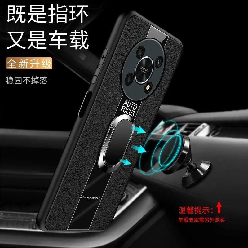 For Huawei Nova Y90 Case Magnetic Holder Phone Cover For Huawei Nova Y90 Stylish Luxury Leather Shell Silicone Shockproof Bumper