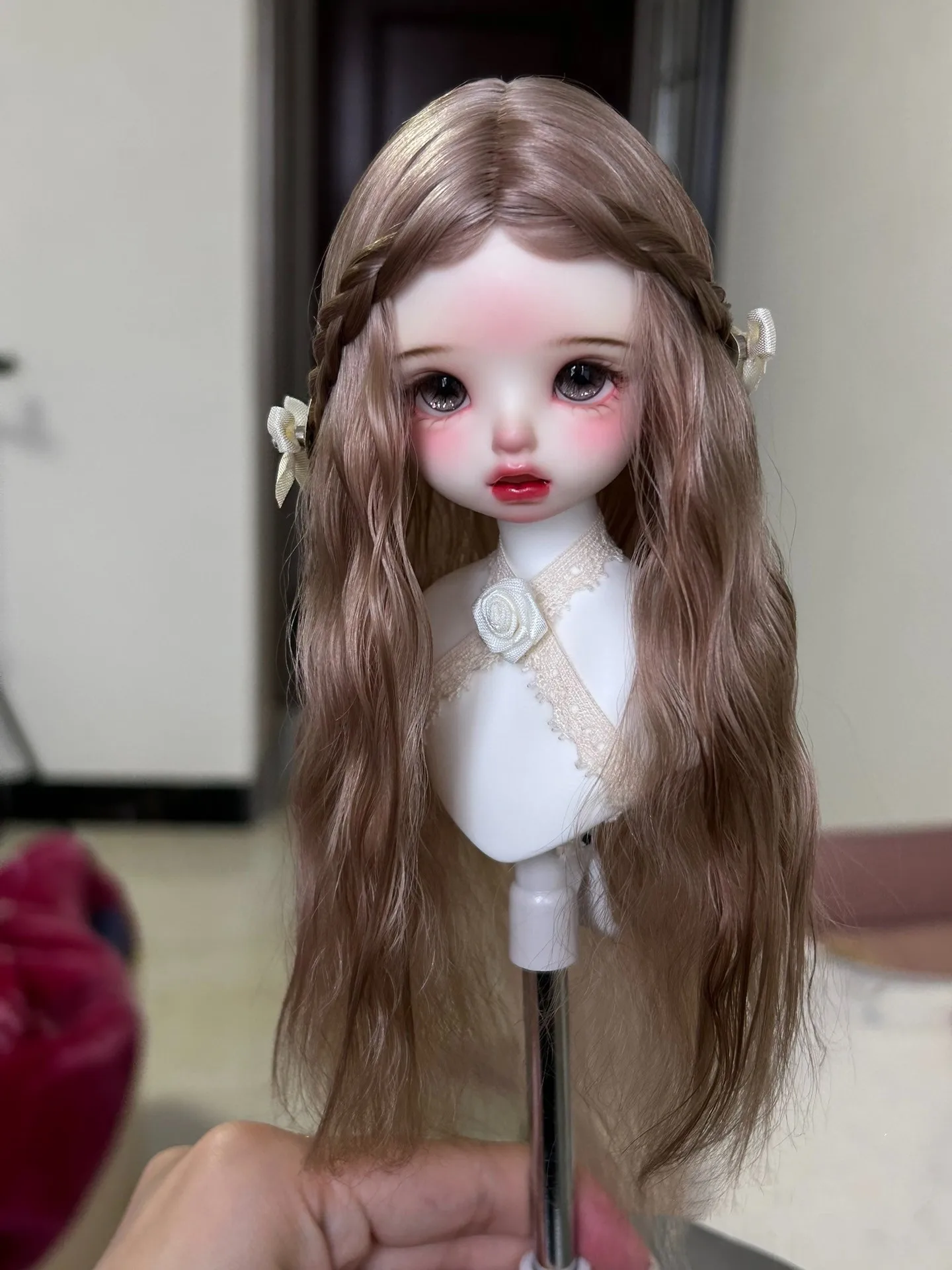 

Custom doll hair 1/6 1/4 BJD mohair wig free shipping​