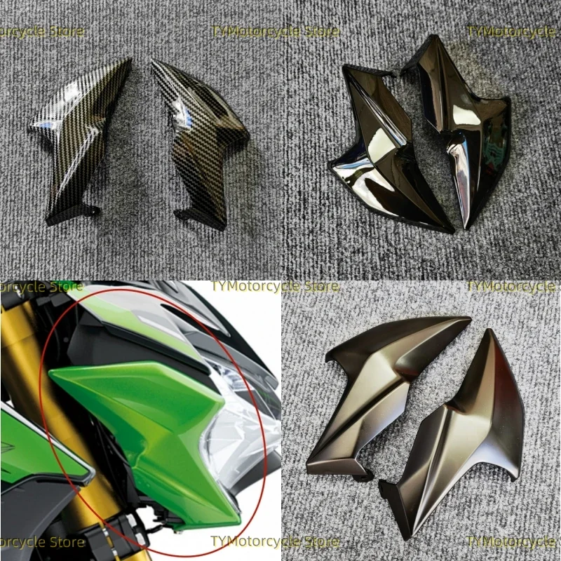 

Motorcycle Front Side Nose Cover Headlight Headlamp Panel Fairing Cowl Fit For KAWASAKI Z 900 ZR900 Z900 2020 2021 2022-2024