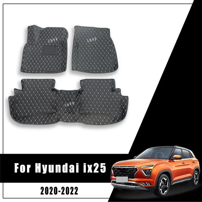 

Car Floor Mats For Hyundai Creta IX25 Ix25 2024 2023 2022 2021 2020 Auto Interior Accessories Waterproof Custom Cover Pedal Foot