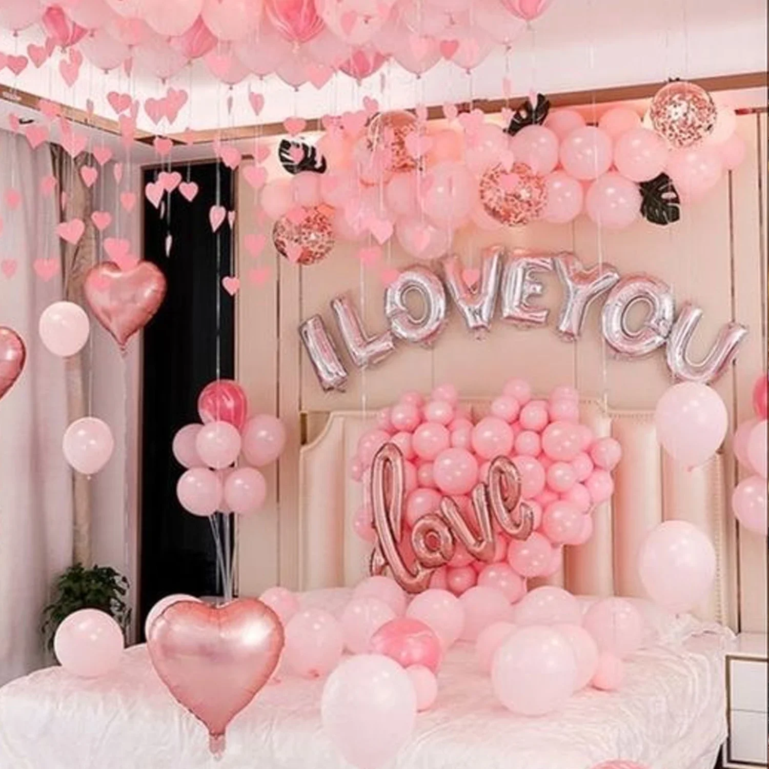 16 Zoll „I Love You“ Buchstabenbanner, große Liebesdekorationsballons für Hochzeitssaison, Verlobung, Brautgeschenk, Muttertag – Detail 5