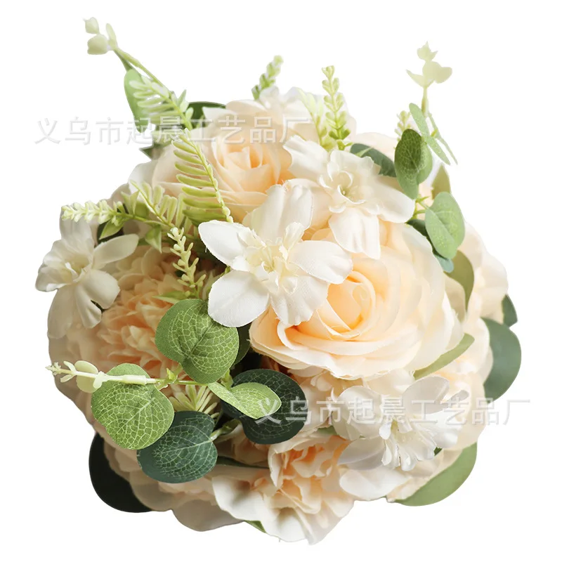 Artificial Flowers Kissing Ball Centerpieces Fake Roses for Wedding Party