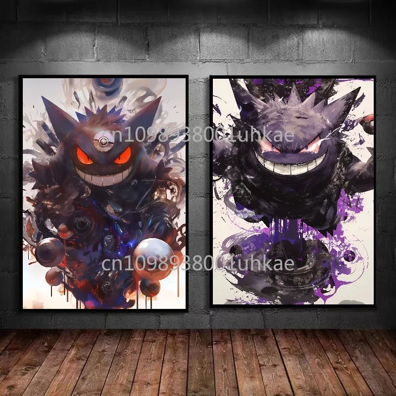 Anime Pokemon Plakat Pokémon Kolor Estetyka Pikachu Flaming Smok Dom Sypialnia Dekoracja Ścienna Obraz na Płótnie Prezent