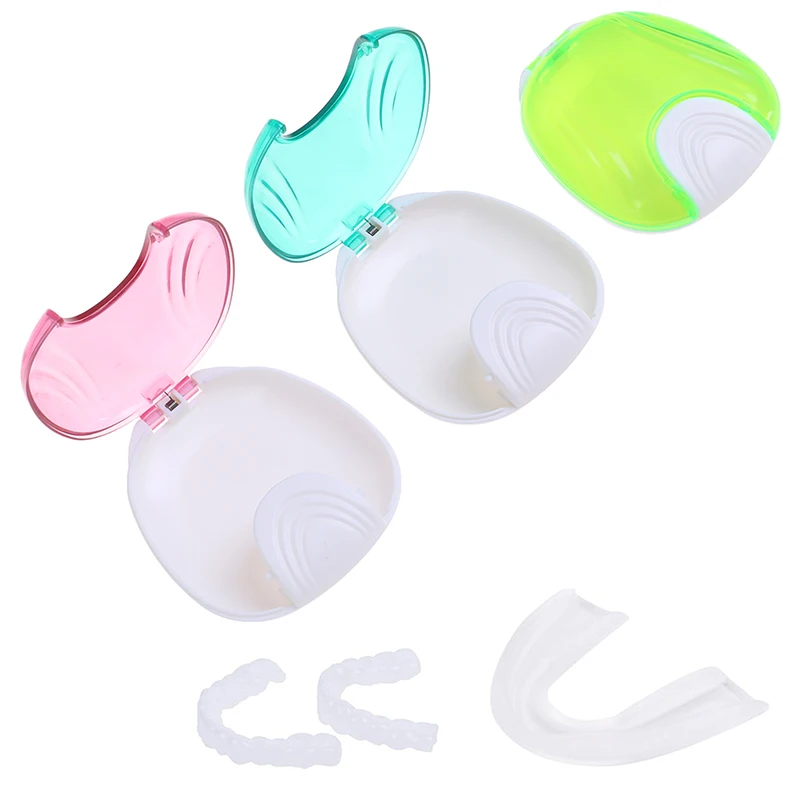 1Pcs Dental False Teeth Cleaning Box Denture Bath Container Retainer Holder Case New