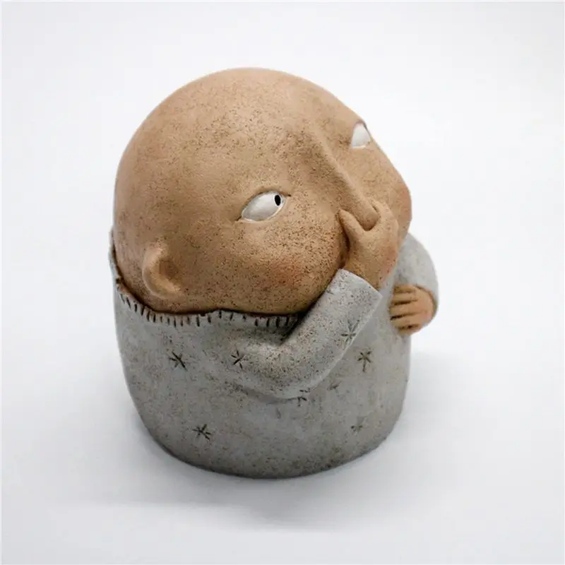 2X Boy Holding Nose Bathroom Statue, Funny Boys Bathroom Decor Bathroom Shelf Sitters-AT64