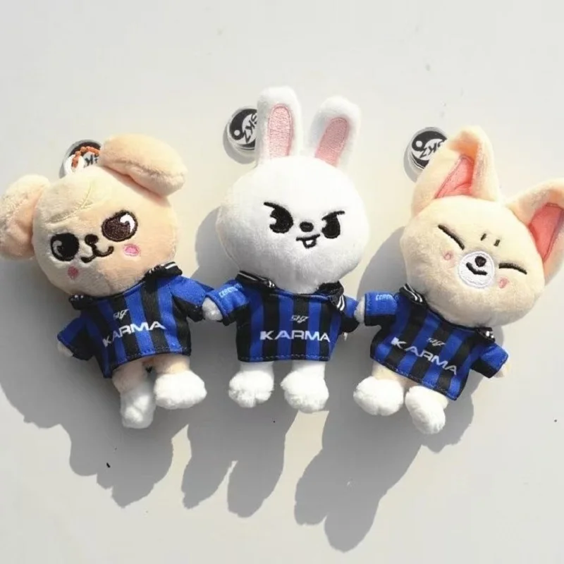 Nuovo SKZOO Portachiavi in peluche KARMA Blue Ball Dress Doll Stray Kids Peluche SKZ Han Zhi Cheng Fang Can Portachiavi Giocattolo per bambini Regalo