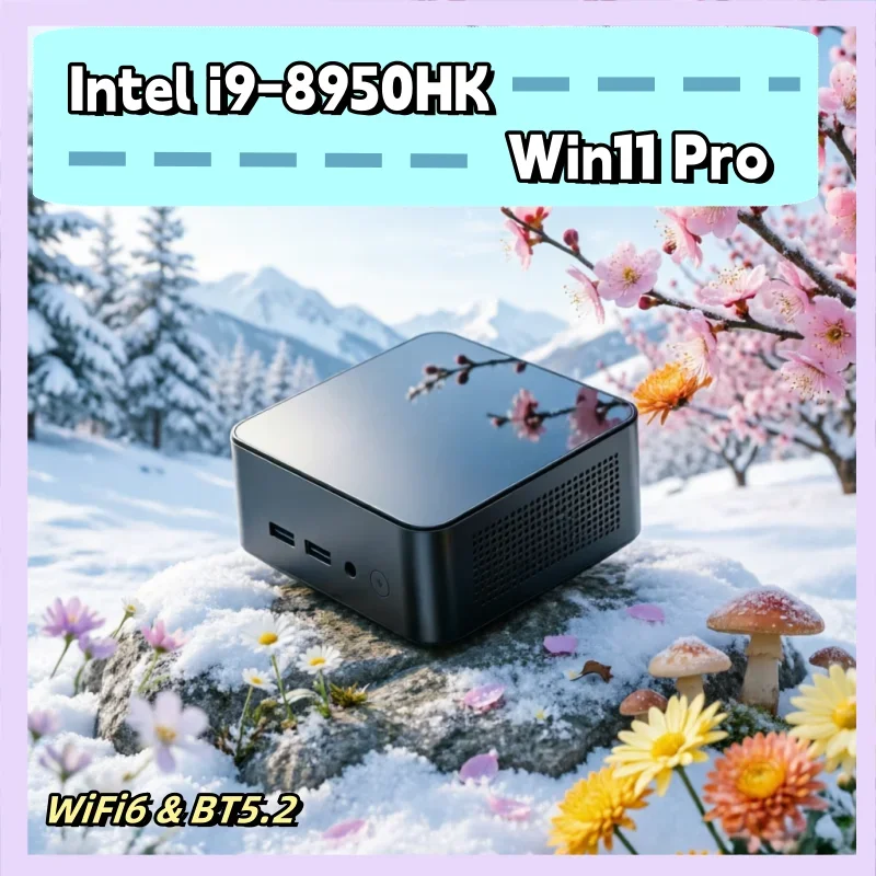 

4K HD Slim Mini Laptop, Intel i9-8950HK, Win11 Pro, 32GB RAM, 1TB/2TB SSD, WiFi6 & BT5.2, All-purpose for Daily Use