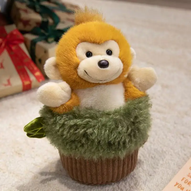 

30cm simulation new funny tree stump animal figurine stuffed plush toy cartoon anime cute suitable gift for friends fun doll
