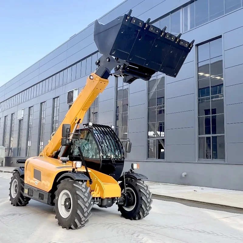 Customized 3000kg Diesel Engine Rough Terrain Mini Telescopic Boom Crane Lift Handler 4X4 5T Wheel Loader Telehandler Forklift T