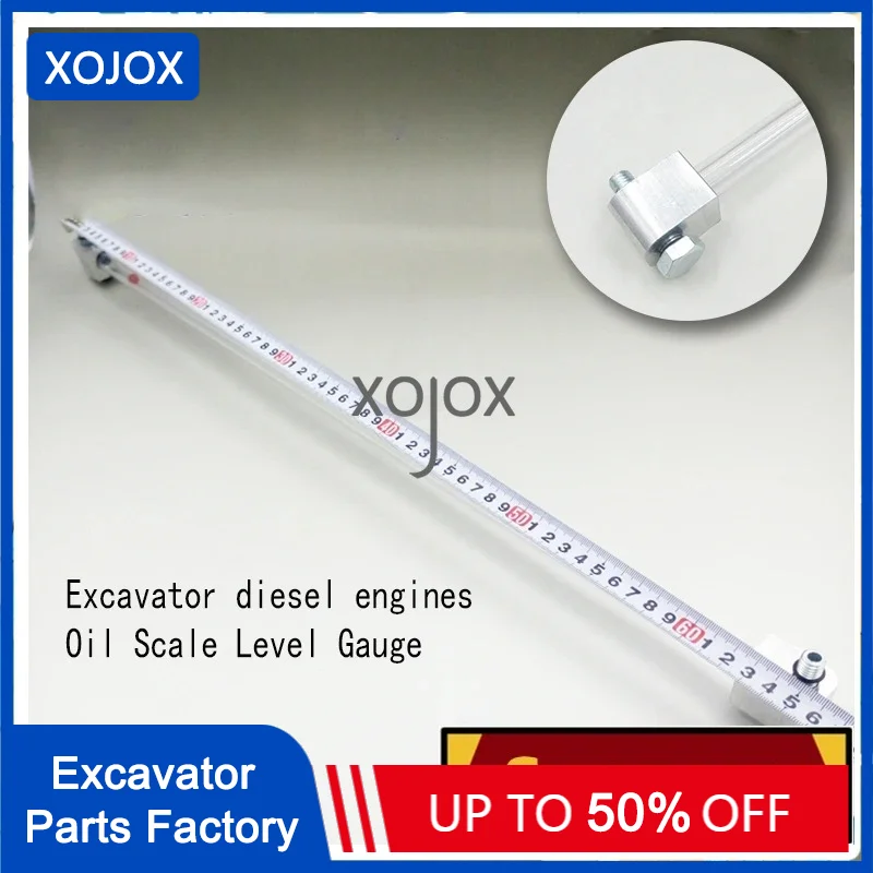 XOJOX For Daewoo150 220 225 300-7-9 Doosan Excavator Diesel Oil Ruler Level Gauge Dipstick Excavator Accessories