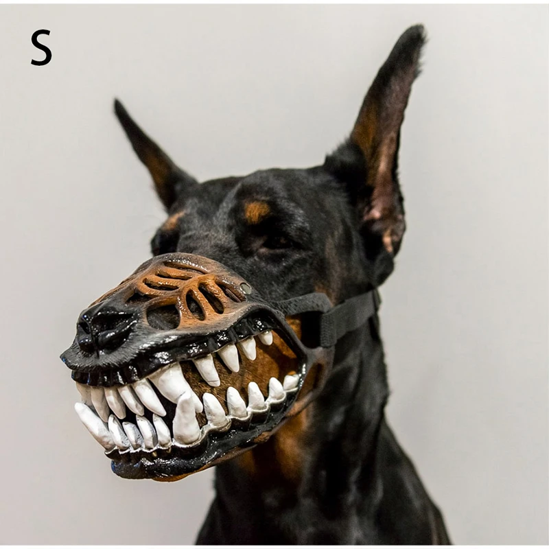 Hundemaulkorb-Maske Halloween Cosplay Haustier-Mundschutz Lustiger Kreativer Tier-Mundschutz Dekoratives Accessoire für Kleine, Mittlere und Große Hunde – Detail 18