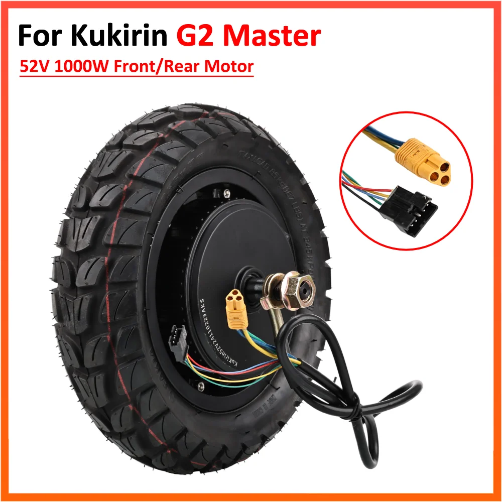 Moteur 52V 1000W pour trottinette électrique Kukirin G2 Master, roue avant/arrière avec pneu 255x80, pièces détachées