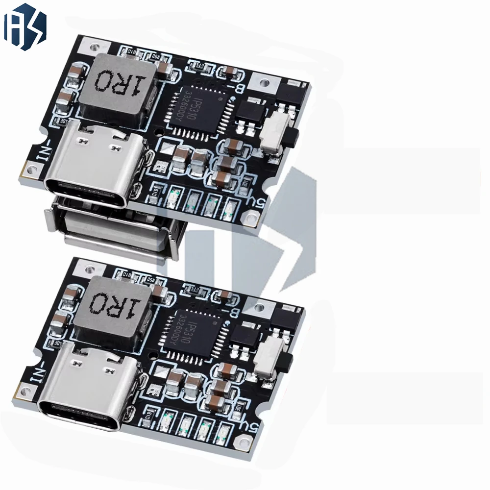 Module d'alimentation élévateur USB type-c 5V 2A 3,1a, panneau de Protection de charge de batterie au Lithium, affichage LED USB pour chargeur de bricolage