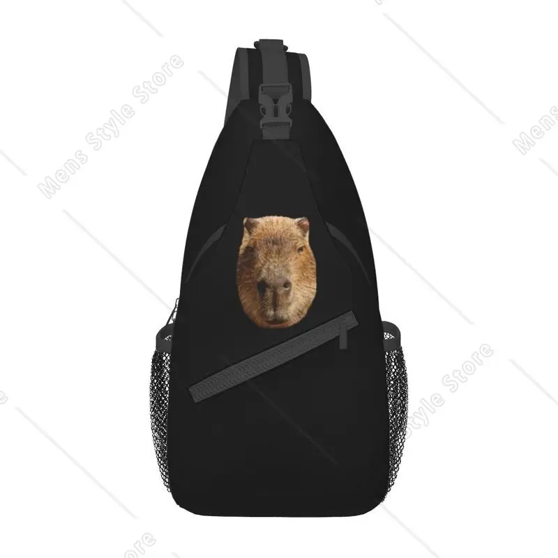

Capybara Face Sling Chest Bag Customized Shoulder Crossbody Backpack for Men Cycling Camping Daypack